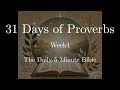 31 Days of Proverbs - Week 4