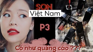 (GIVEAWAY) THỬ SON VIỆT NAM CÓ ĐƯỢC NHƯ QUẢNG CÁO ??? PHẦN 3 / REVIEW CANILA MATTE LIP CREAM | LiBee