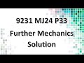 9231/33/M/J/24 CAIE A-level Further Mechanics Solution