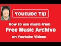 How to Use Music from Free Music Archive (FMA) on Youtube Videos - Youtube Tip