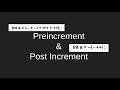 Pre and post increment operator examples in C/C++ || Clearly Explained