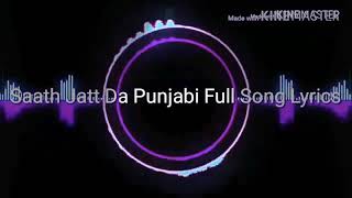 Lyrics of Saath jatt da