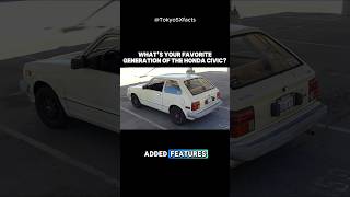 What’s your favorite generation of the Honda Civic? #honda #civic #tokyosx #cvcc2 #3boxsedan