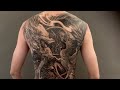 Dragon Tattoos Fullback - One of the Most Badass Tattoos Ever - Must Watch for Every Inked Fan!