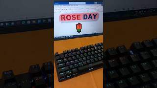 Rose Day 🌹 MS Word Symbol Shortcut Key #shorts #asmr #computer #rose