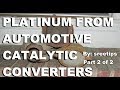 Platinum Recovery From Automotive Catalytic Converters Part 2of2