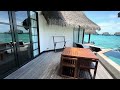 ocean pool suite with slide room tour @ ozen reserve bolifushi