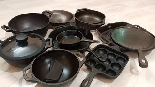 My castiron cookware collections/Best cookware/என்னுடைய காஸ்ட் அயன் பாத்திரங்கள் /Honest review