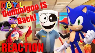 Pomni X Gummigoo?!! | Sonic REACTS To THE AMAZING DIGITAL CIRCUS - Ep 4: Fast Food Masquerade!