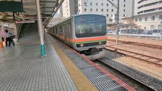 八高線　ワンマン川越行き　E231系3000番台ハエ42編成　八王子駅にて