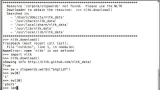 NLTK Stopwords Solution - Intro to Machine Learning