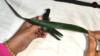 Coconut leaf bird | തെങ്ങോല കൊണ്ട് ഒരു കിളിയെ ഉണ്ടാക്കിയാലോ | How to make bird with coconut leaf