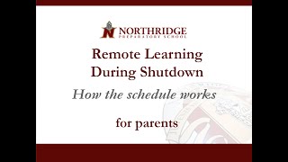 Parent Intro to the Remote Learning Schedule