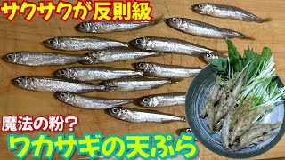 ワカサギは下処理も調理も簡単！〇〇粉を入れるとサクサク感倍増の最強天ぷら