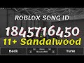 11+ Sandalwood Roblox Song IDs/Codes