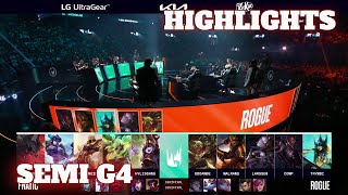 RGE vs FNC - Game 4 Highlights | Semi Finals S12 LEC Summer 2022 | Rogue vs Fnatic G4