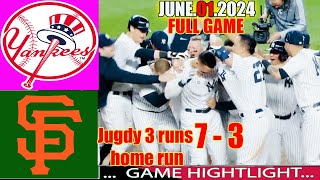New York Yankees vs. San Francisco Giants FULL GAME HIGHLIGHTS (06/01/24) | MLB Season 2024