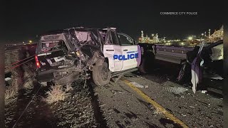 Commerce City officer injured in suspected DUI crash suffered 'severe concussion'