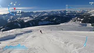 Red ski run 39, Arena Zillertal, Austria, fantastic ski run