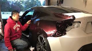 BRZ FRS Toyota 86 Wrapped in 3M Black Rose