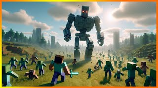 Epic Showdown: Minecraft Steve & 100K Iron Golems vs. 1 Million Zombies!