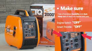 【ETQ USA】How To Start And Store ETQ NI2000i 2000 Watts Inverter Generator