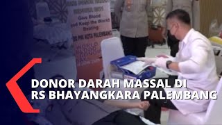 Rangkaian HUT Bhayangkara ke-75, Polri Gelar Donor Darah Massal