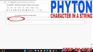✅ How To Replace A Character In A String In Python 🔴