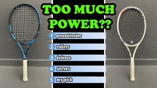 Pure Drive Tour vs Technifibre Tfight Iso305 | Tennis racket review | most powerful racket