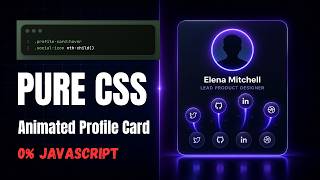 Pure CSS Staggered Social Links Animation Tutorial (No JavaScript!)