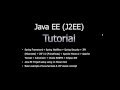 Java EE (J2EE) Tutorial for beginners Part1 Java EE (J2EE) Tutorial for beginners Part1