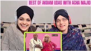 Indian reaction to Best of Akram Udass and Agha Majid with Sohail Ahmed Pakistani Stage Drama Comedy