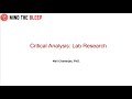 Critical Analysis: Lab-based Research