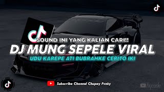 INI YANG KALIAN CARI!! DJ MUNG SEPELE X AKU PAMIT PERGI Rizki YETE • SOUND VIRAL TIKTOK TERBARU 2024