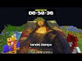 i built the mona lisa in minecraft survival