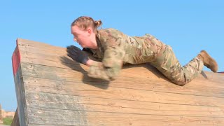 U.S. Air Force Officer Training School Trainees Participate in the Blue Thunder Obstacle Course