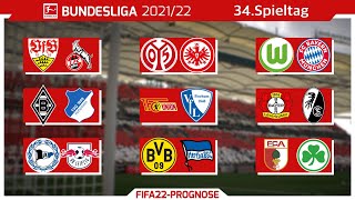 FIFA 22: Bundesliga | 34.Spieltag - Die große Konferenz (Alle 9 Spiele) Prognose 2021/22 - [Full HD]