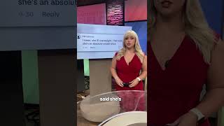 Curvy news anchor trolls haters by reading viewer comments in her broadcaster voice #shorts