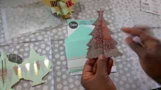 Sizzix Ornament and Christmas Tree fold-a-long dies by Jen Long