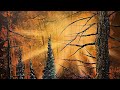 S3 Ep17 MNM - Autumn Landscape #LIVEArt #OilPainting #FreeTutorial #PaintWithJosh #BobRoss