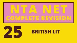 10 PM NTA NET REVISION British Literature