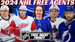 2024 NHL Free Agents - Complete Breakdown by Position  - Ultimate Guide to NHL Free Agency 2024