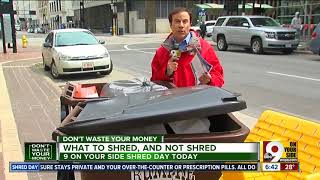 What to shred, what NOT to shred