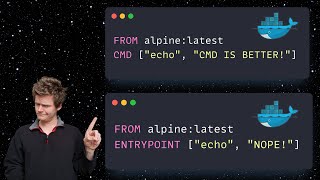 Docker ENTRYPOINT vs. CMD #docker #coding