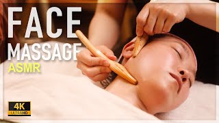 ASMR / 😪 I fell asleep while getting a facial massage.