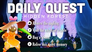 Daily Quest in Hidden forest | sky children of the light | Noob Mode