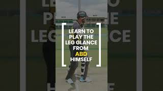 Learn from AB de Villiers, how to play the perfect leg glance. Join Cricuru today!