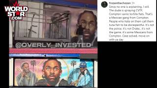 Mexican Gang Disrespects Kendrick Lamar Mural With Graffiti In Compton!