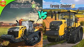 FS18 vs FS20! Challenger Tractor 🚜 Graphics Comparison!