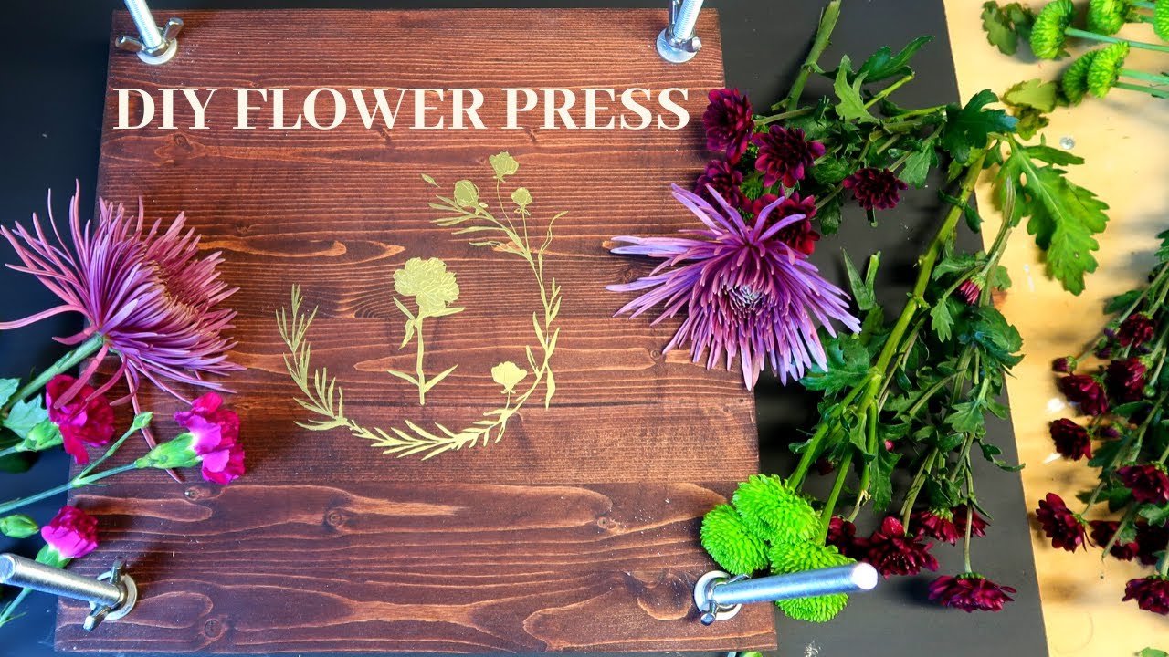How To Make A Flower Press Diy Flower Press Youtube
